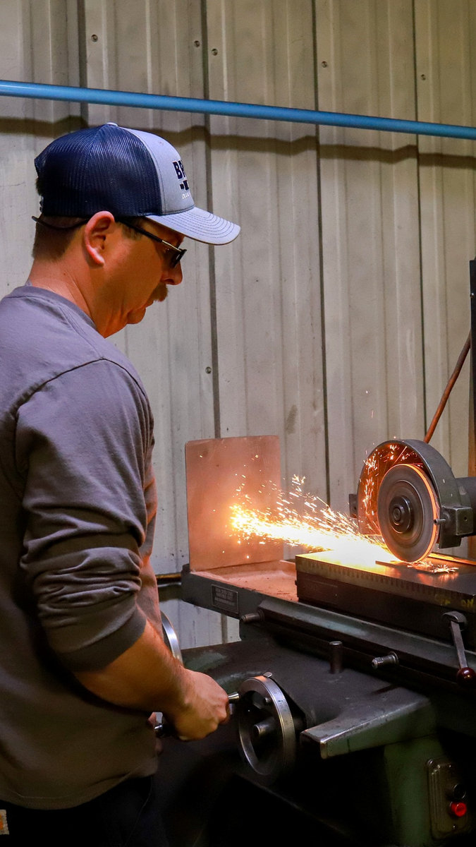 Machining detail at Blue Ridge Tool